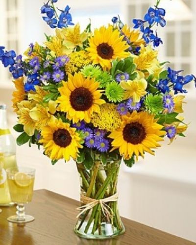 <div class="summary entry-summary">
<div class="woocommerce-product-details__short-description">
Send some sunshine with this bouquet full of fresh sunflowers, delphinium, alstroemeria, yarrow, monte casino and more!
</div>
</div>